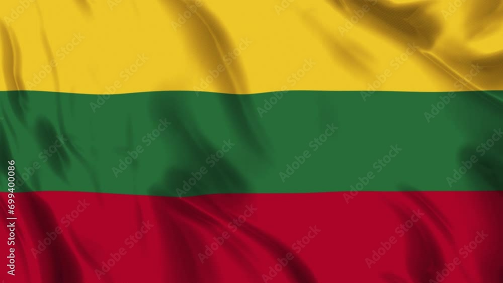 Lithuania Flag Waving Loop Lithuania Flag Waving Loop