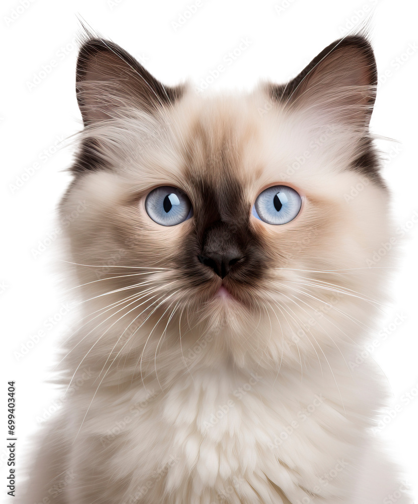Cat isolated on transparent background. PNG