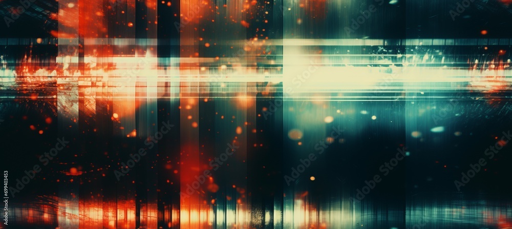 Abstract lens lights film effect background. Generative AI technology. Abstract lens lights film effect background. Generative AI technology.