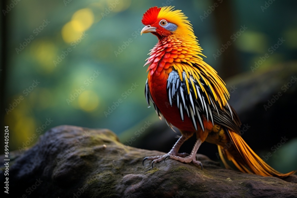 Fototapeta premium red crested cockatoo
