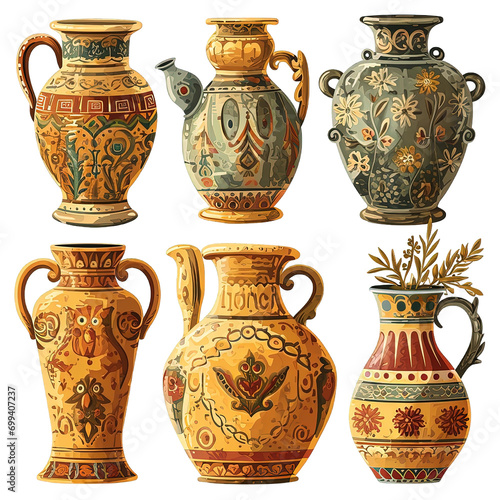 Vase Set Illustration