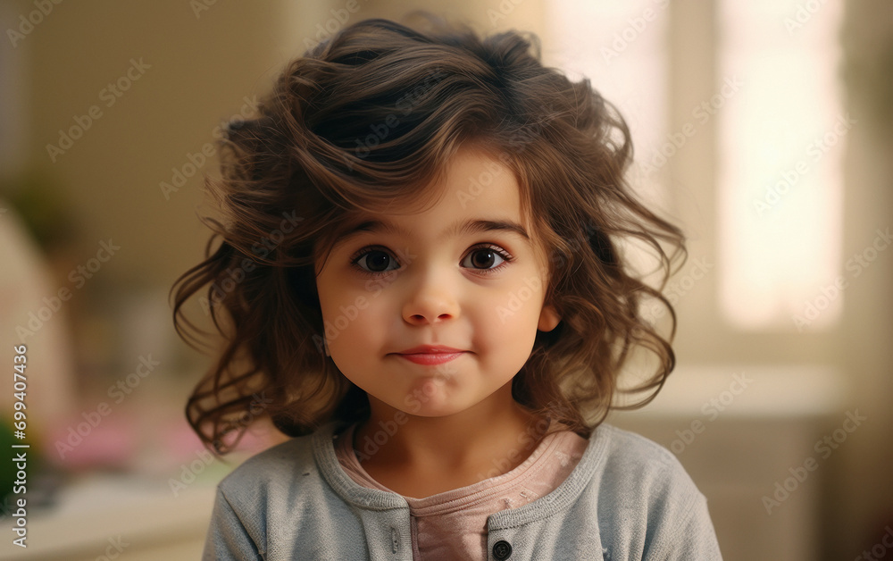 cute little girl smiling on isolated background cute little girl smiling on isolated background