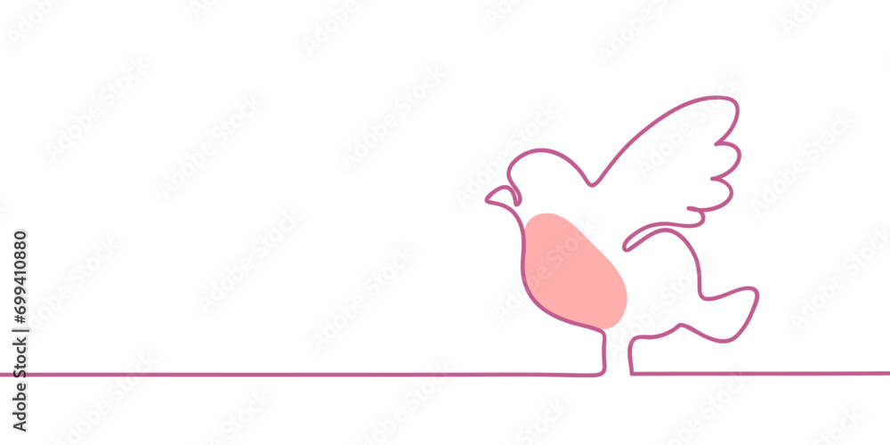 Linear winter one line drawing of a bullfinch bird with raised wings icon vector illustration Linear winter one line drawing of a bullfinch bird with raised wings icon vector illustration
