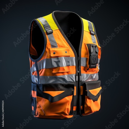 A worker safety vest mockup vest Generative AI