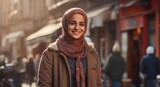 Arabic Woman Social Worker Job Career Attractive Setting Generative AI