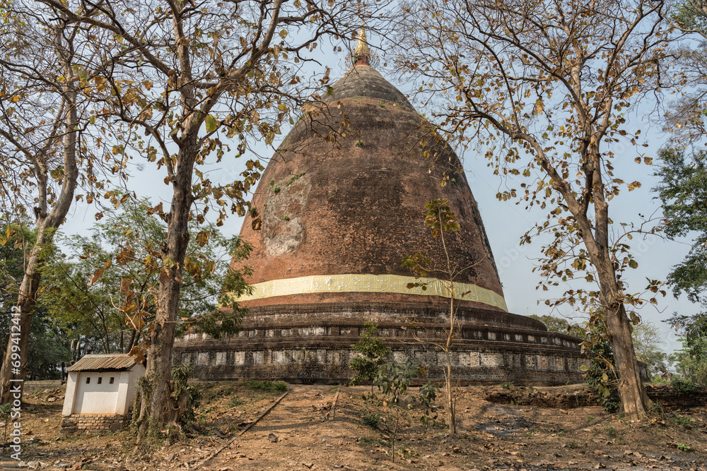 Paya Gyi Stupa at Sri Ksetra Pyu Ancient City in Pyay, Myanmar
