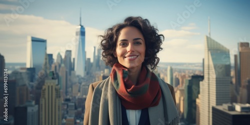 Arabic Woman Undercover Agent Profession Career Beautiful Backdrop Generative AI