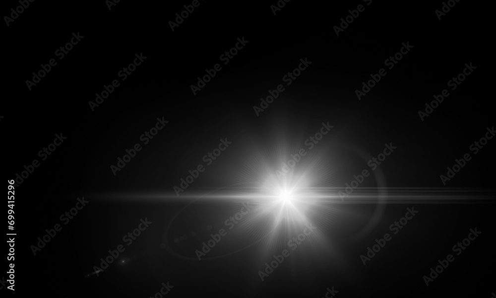 Light flare, Glowing light explodes. Light effect. ray. shining sun, bright flash. Special lens flare light effect.	