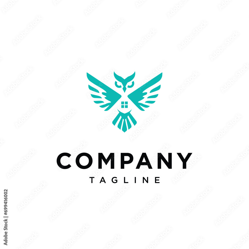 House owl logo icon vector template.eps House owl logo icon vector template.eps