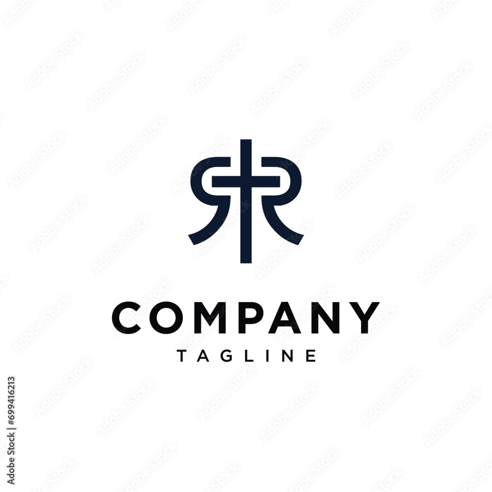 Letter R R Christ cross logo icon vector template.eps Letter R R Christ cross logo icon vector template.eps