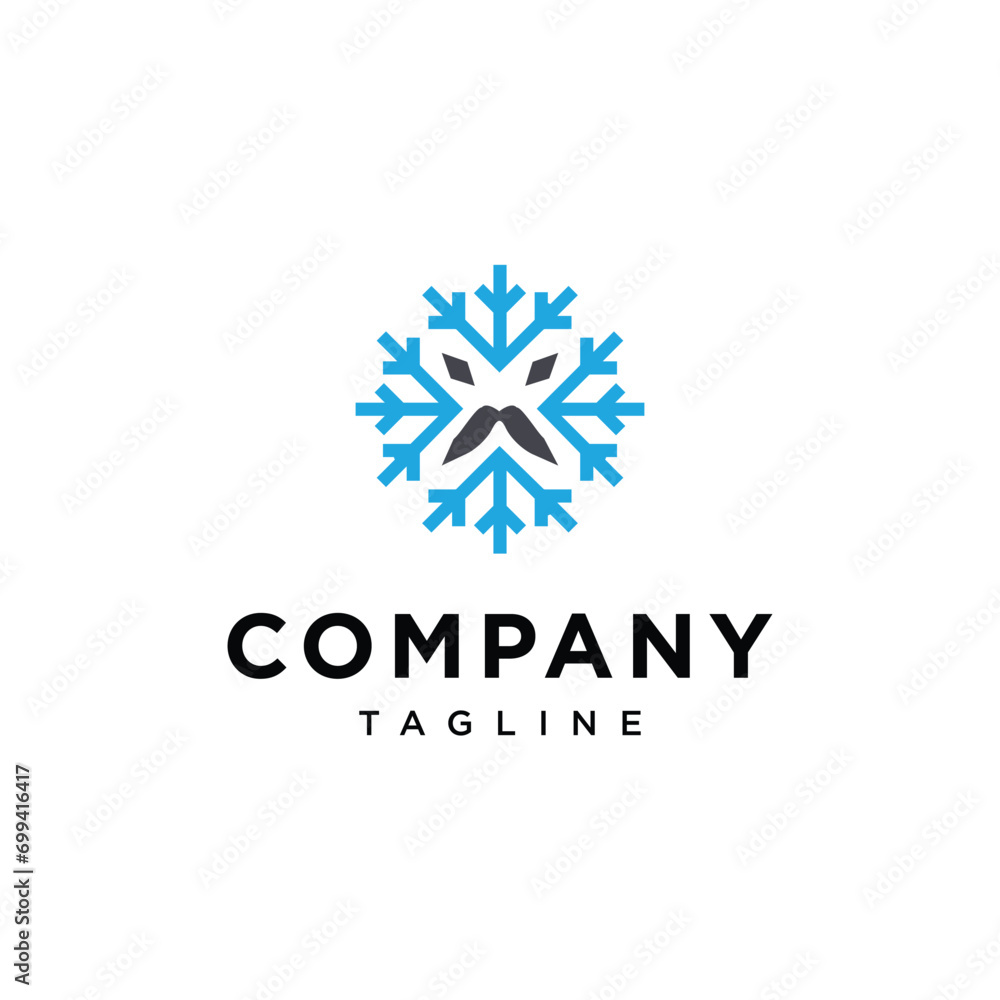 Snow man logo icon vector template.eps Snow man logo icon vector template.eps