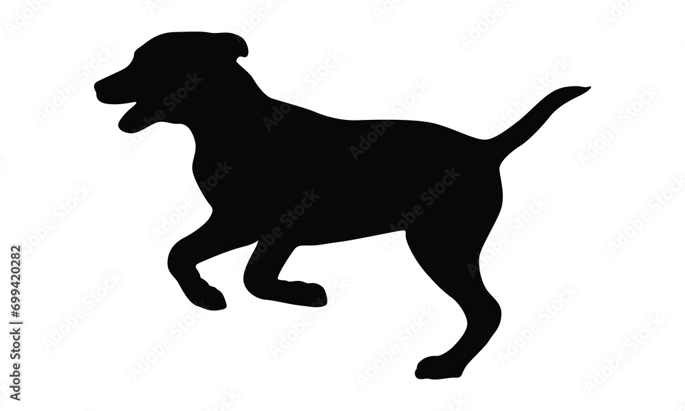 Dog Silhouette, Dog Vector, silhouette dog animal  isolated