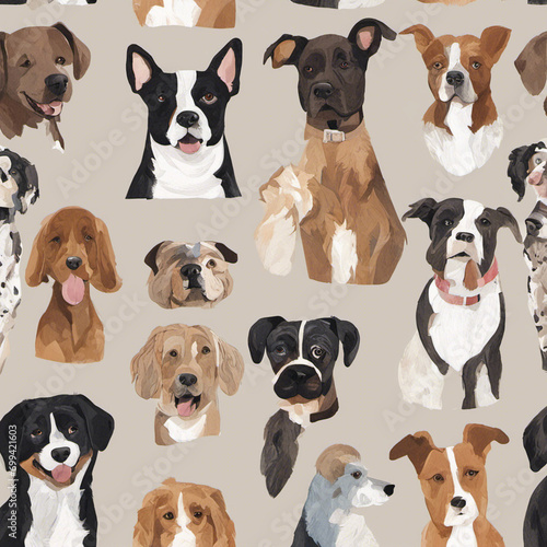 collage of dogs