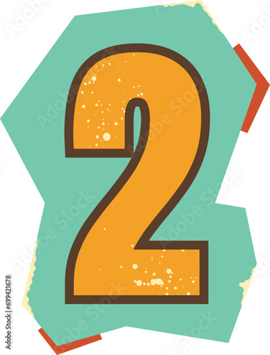 Retro Magazine Number Two 2 Cutout