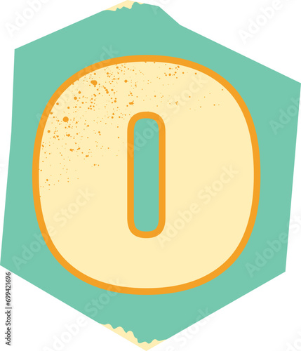 Papercut Lowercase Letter O Scrapbook