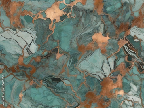 Verdigris Vision: Turquoise Copper Patina with Distinctive Charm