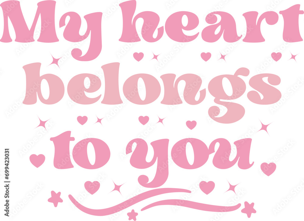 Valentine Retro SVG design cut files
