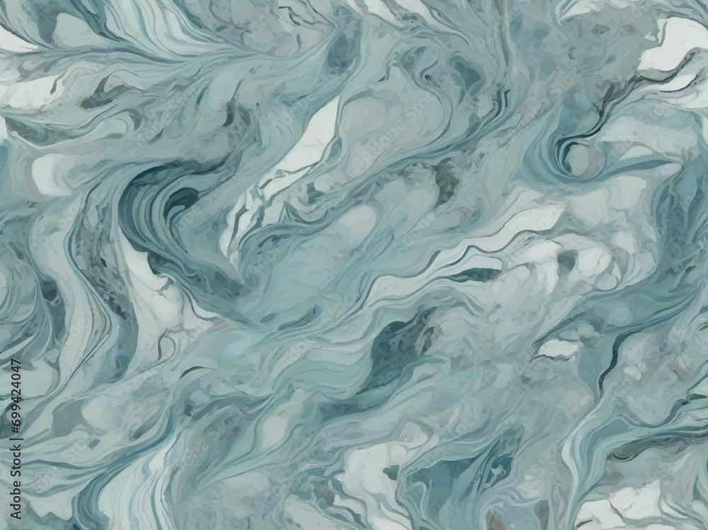 Tranquil Waters: Aquamarine Marble Elegance with Coastal Charm