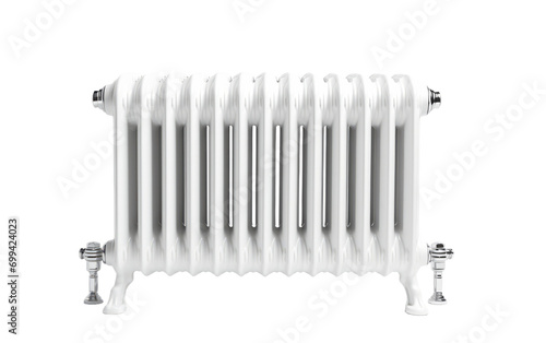 Wallpaper Mural Steam Radiator with Temperature Control Perfection on White or PNG Transparent Background Torontodigital.ca