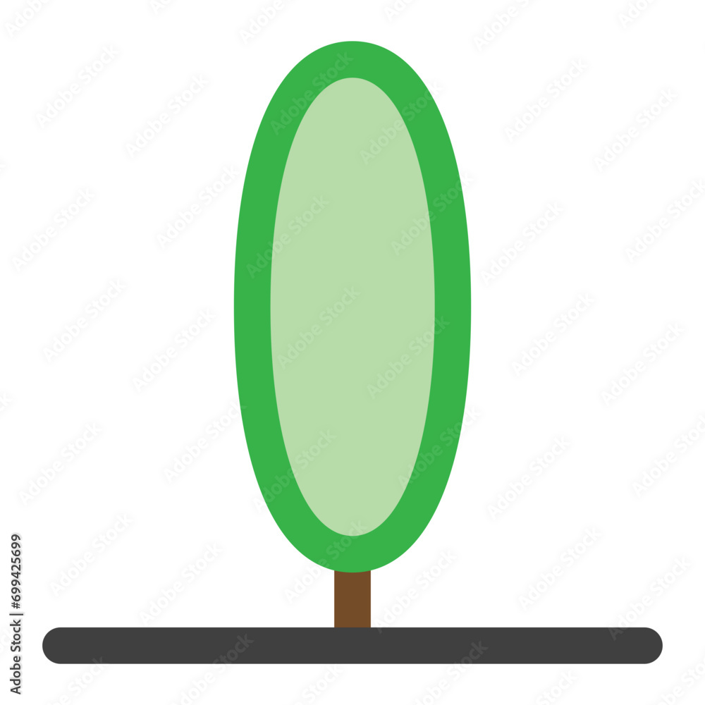 Round tree icon in color style. Simple nature vector — pixel-perfect icon. Round tree icon in color style. Simple nature vector — pixel-perfect icon.