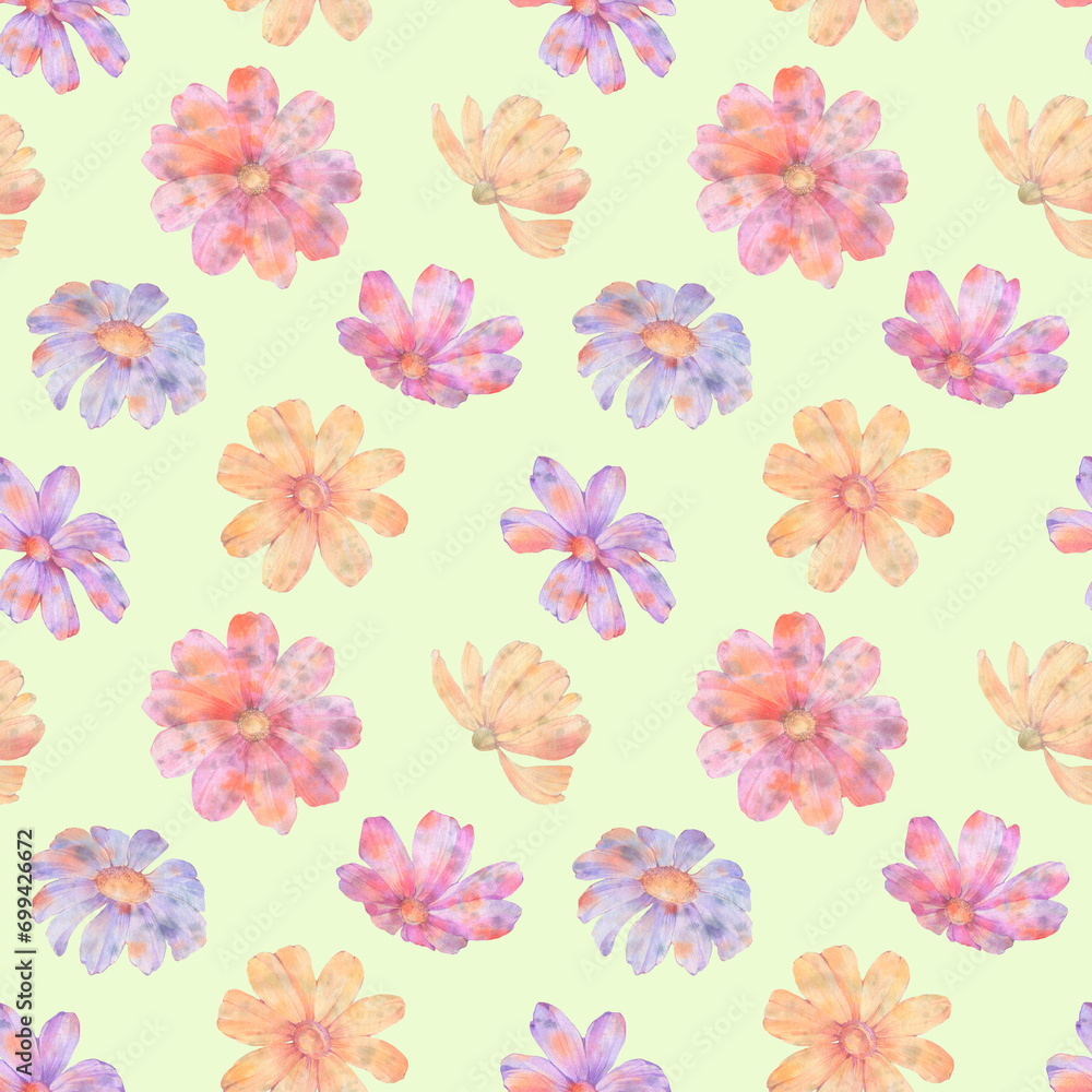 seamless background with flowers seamless background with flowers