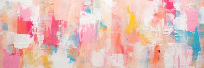 Fragment of multicolored texture painting. Abstract art background. oil on canvas. Rough brushstrokes of paint. Closeup of a painting by oil and palette knife. Highly-textured, high quality details. 