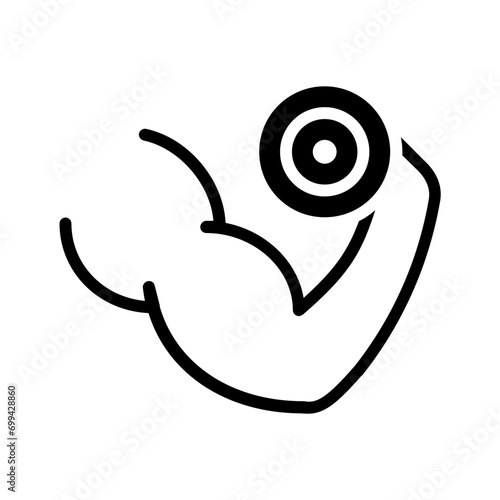 Solid black icon for Uplifted