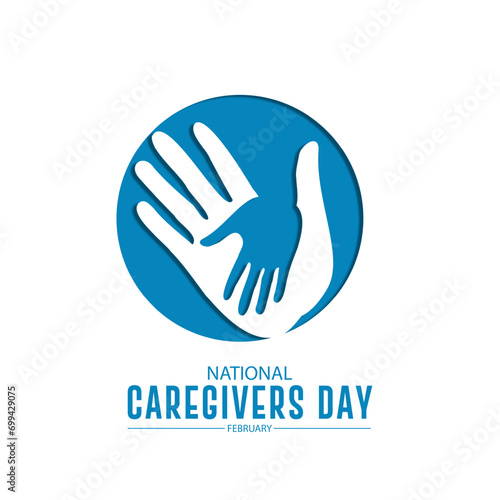 National caregivers Day Background Vector Illustration