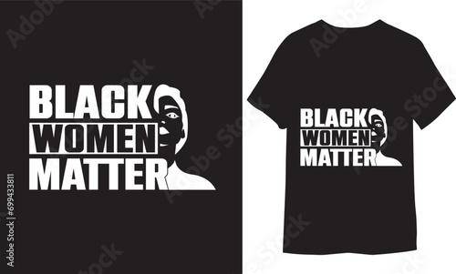 Black women Matter illustrations for print-ready T-Shirts Design