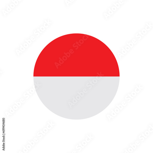 Free Download Indonesian flag icon vector - GFXLoad