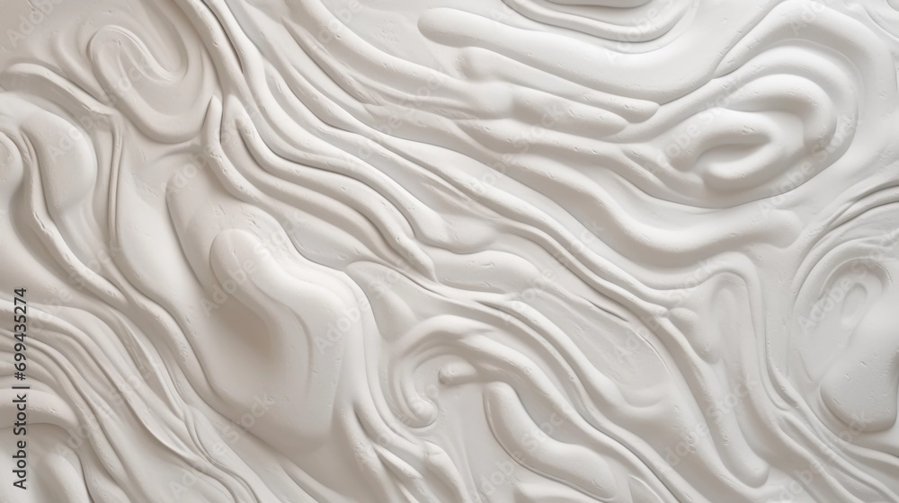 Flowing and densely textured white creamy foam background. Flowing and densely textured white creamy foam background.