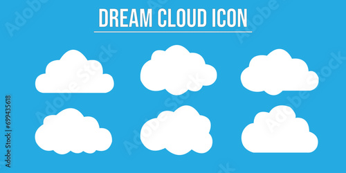 Cloud icon vector illustration. cloud sign and symbol used in web.