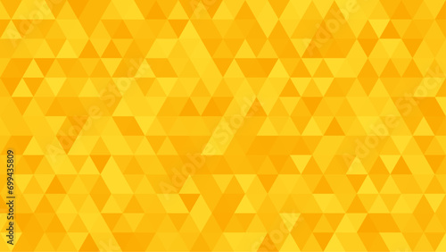 Yellow triangles, abstract background. Design wallpaper. Abstract pattern of geometric shapes.