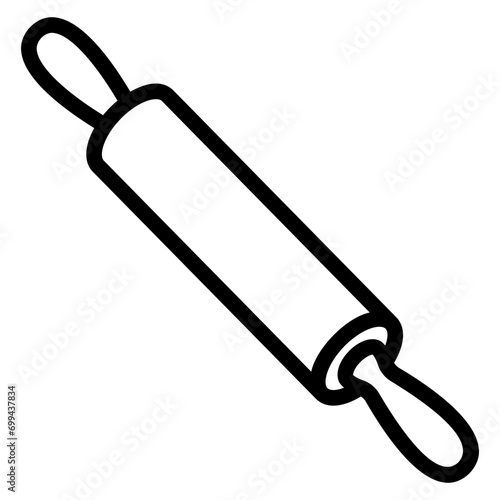rolling pin outline icon