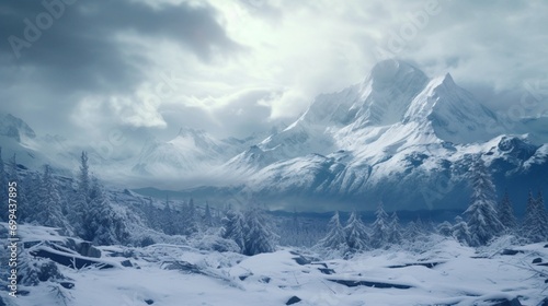 Whispers of Winter Wind: A visual poem of winter winds gently sweeping through Patagonia.  photo