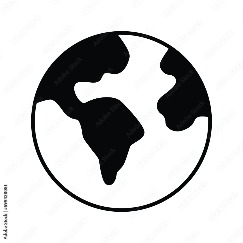 Globe world icon vector on trendy design Globe world icon vector on trendy design
