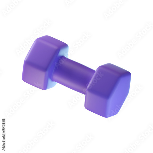 Dumbbell 3d icon illustration