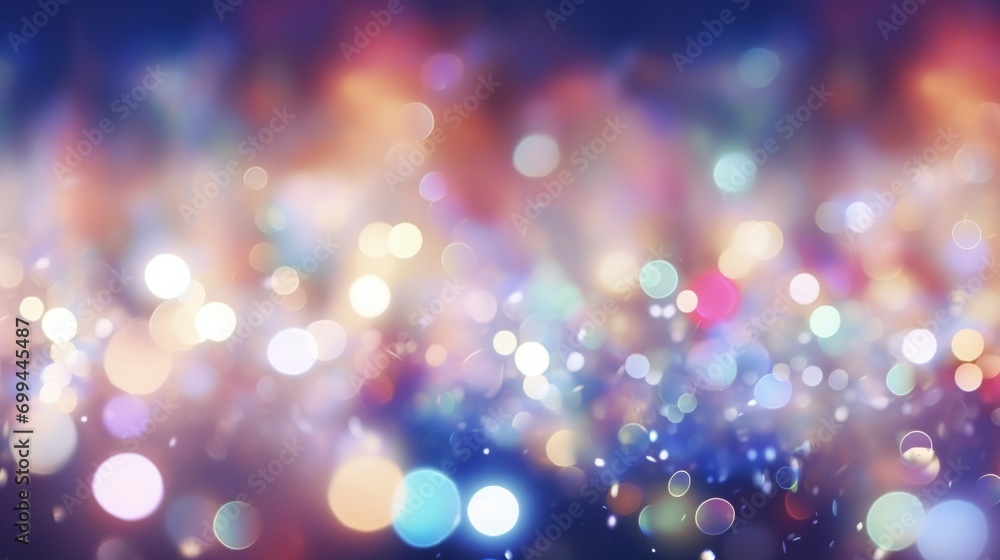 Vibrant bokeh glitter: abstract blurred background for celebrations – birthday, anniversary, wedding, new year's, christmas