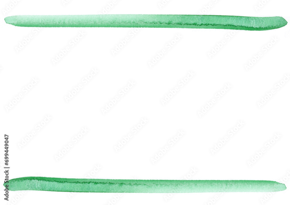 Obraz premium グリーンの横線が並んだ水彩テクスチャの背景イラスト素材