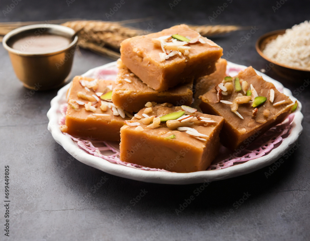 mysore pak or mysuru paaka is south indian cake like sweet mysore pak or mysuru paaka is south indian cake like sweet