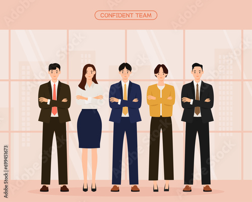 자신감 넘치는 비즈니스 팀 Confident Business Team
