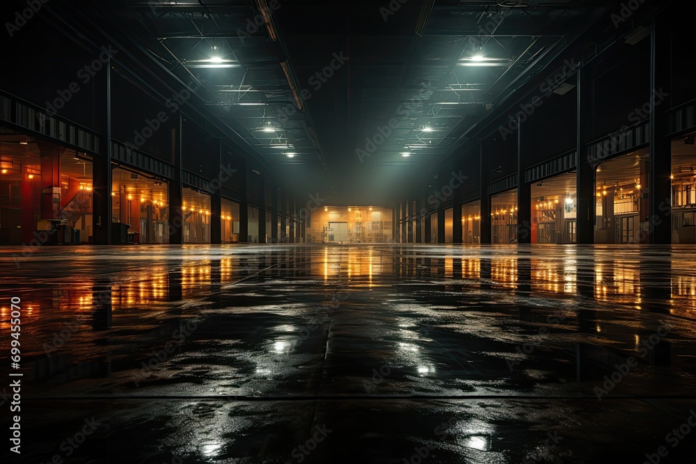Empty Large Warehouse
