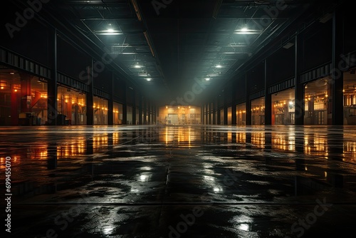 Empty Large Warehouse