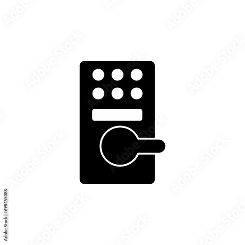 digital lock concept line icon. Simple element illustration. digital lock concept outline symbol design.