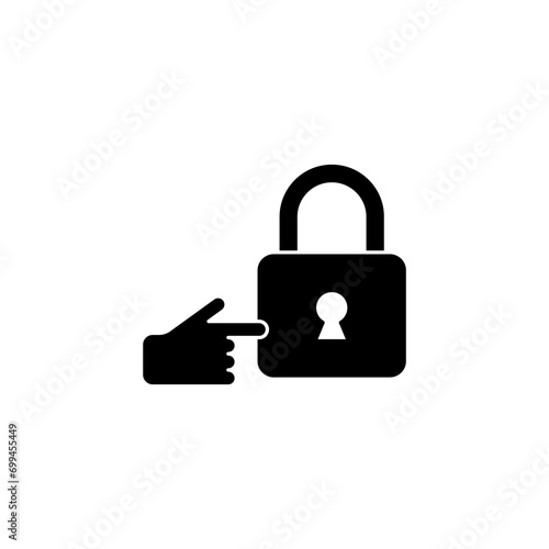 locked concept line icon. Simple element illustration. locked concept outline symbol design.