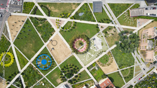 Photography Aerial view of Cinque Torri, Milan
