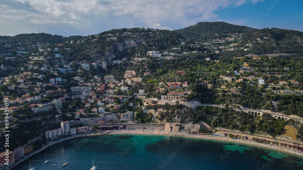 Aerial view of French riviera, France