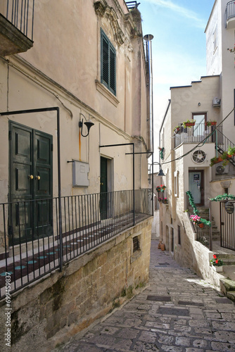 A street in Gravina in Puglia  an old town in Italy.