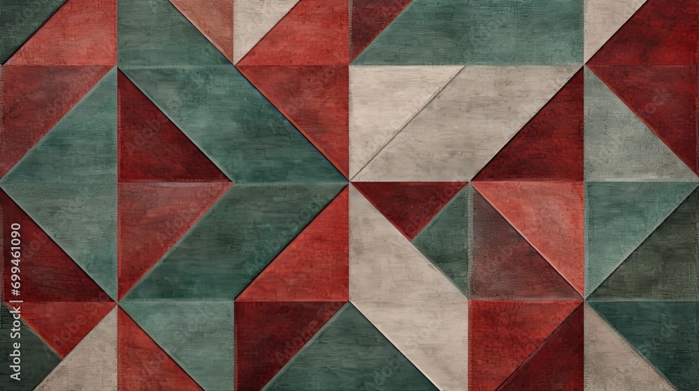 modern geometric wall edging pattern