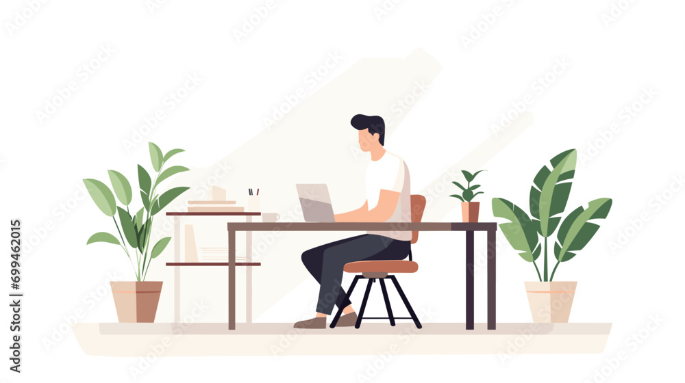 A professional sits at their desk, looking at a computer screen. The screen displays a job search website. The professional looks stressed, but determined. A professional sits at their desk, looking at a computer screen. The screen displays a job search website. The professional looks stressed, but determined.